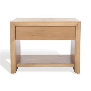 Hawthorne Collections Contemporary Wood Nightstand in Natural