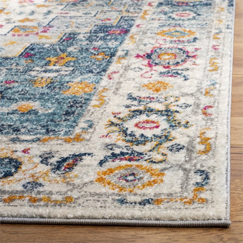 Hawthorne Collections Contemporary 8' x 10' Rug in Multi Color