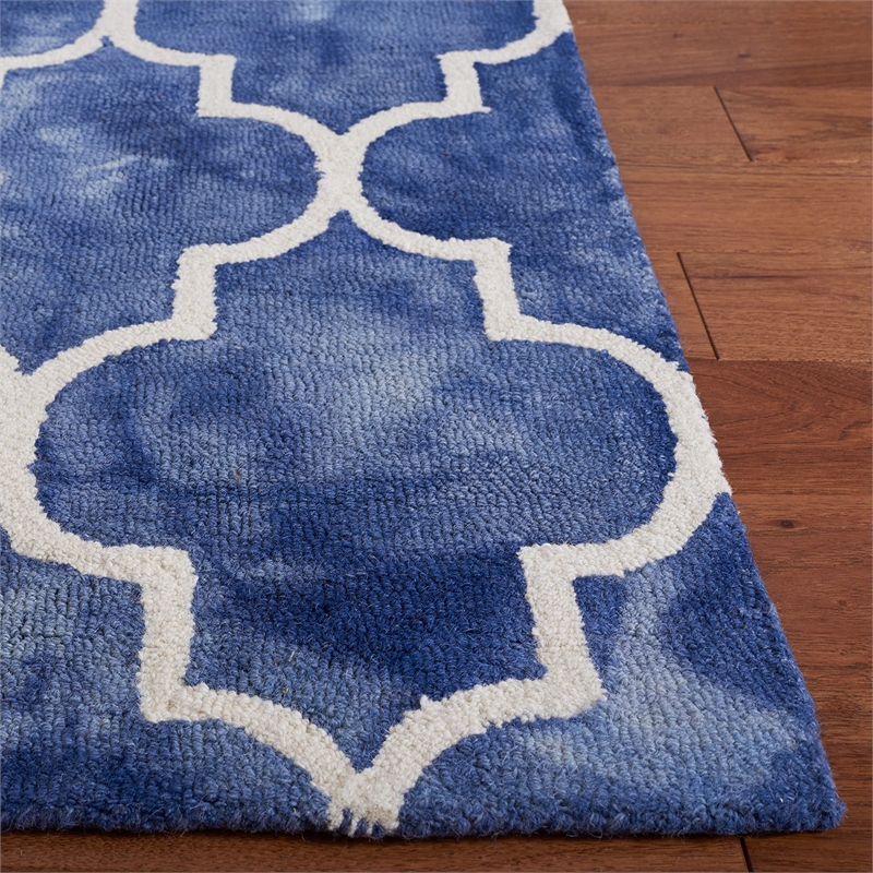 Hawthorne Collections Contemporary Navy Contemporary Rug - 2' x 3'