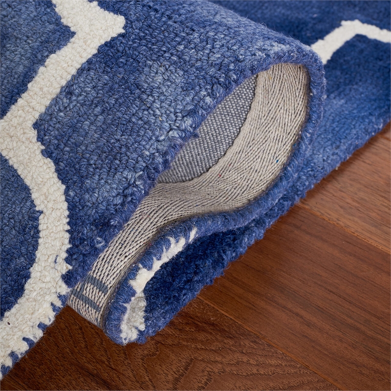 Hawthorne Collections Contemporary Navy Contemporary Rug - 2' x 3'