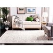Hawthorne Collections Contemporary 9' x 12' Rug in Silver and Ivory