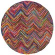 Hawthorne Collections Contemporary Pink Contemporary Rug - Round 6'