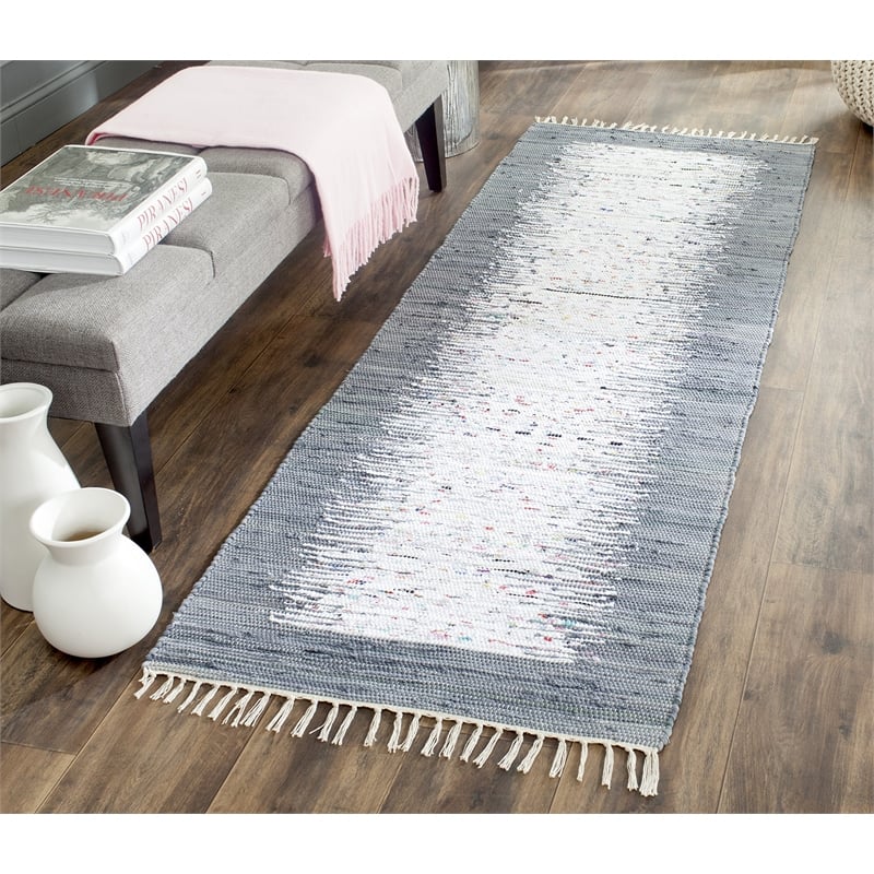 Hawthorne Collections Ivory Contemporary Rug - Runner 2'3