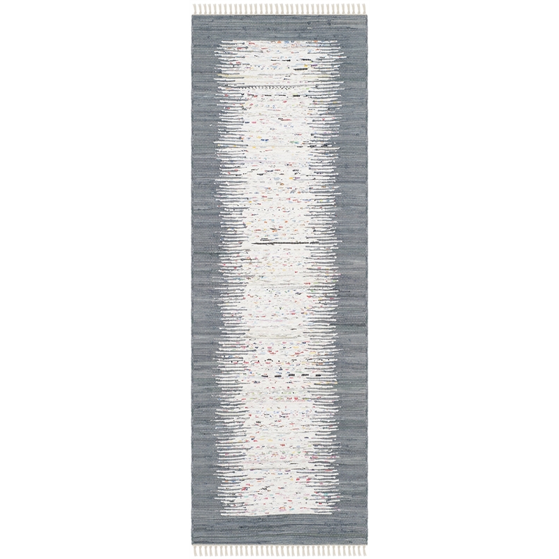 Hawthorne Collections Ivory Contemporary Rug - Runner 2'3