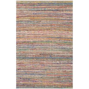 Hawthorne Collections 5' X 8' Hand Tufted Cotton Pile Rug in Beige