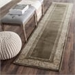 Hawthorne Collections 8' X 10' Hand Hooked Rug in Olive and Ivory