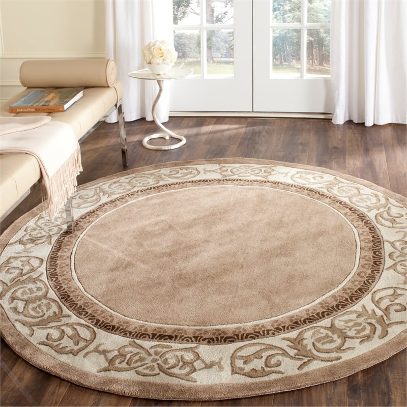 Hawthorne Collections 8' X 10' Hand Hooked Rug in Olive and Ivory