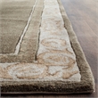 Hawthorne Collections 8' X 10' Hand Hooked Rug in Olive and Ivory