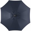 Hawthorne Collections 9ft Crank Metal Outdoor Umbrella in Navy and White