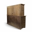Hawthorne Collections 2Pc Set Tobacco Leaf Home Bar & Buffet Cabinet with Hutch