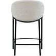 Hawthorne Collections Counter Height Stool in Beige and Black - Set of 2