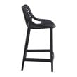 Hawthorne Collections Patio Counter Stool in Black Finish - Set of 2
