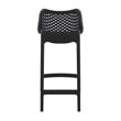 Hawthorne Collections Patio Counter Stool in Black Finish - Set of 2