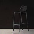 Hawthorne Collections Patio Counter Stool in Black Finish - Set of 2