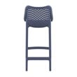 Hawthorne Collections Patio Counter Stool in Dark Gray Finish - Set of 2