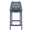 Hawthorne Collections Patio Counter Stool in Dark Gray Finish - Set of 2
