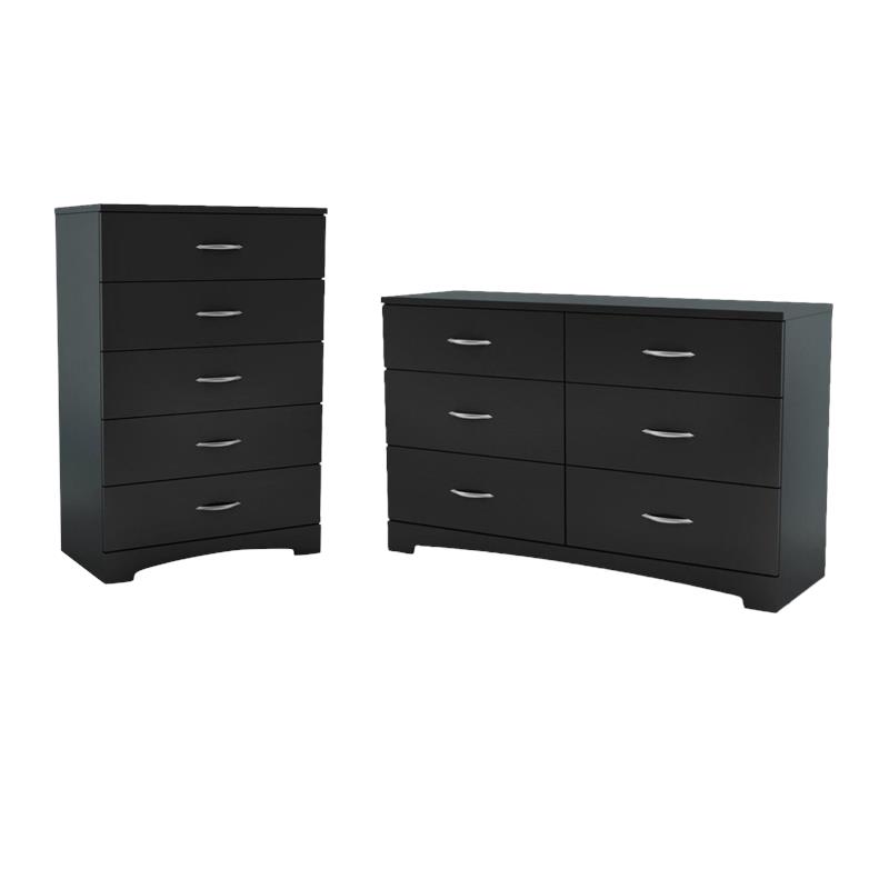Hawthorne Collections 2Pc Set with 5-Drawer Chest and 6-Drawer Double Dresser