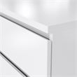 Hawthorne Collections 2 Piece Set with Nightstand & Dresser in White High Gloss
