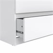 Hawthorne Collections 2 Piece Set with Nightstand & Dresser in White High Gloss