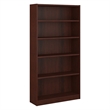 Hawthorne Collections 5 Shelf Wood Bookcase Set in Vogue Cherry (Set of 2)