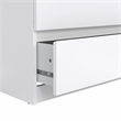 Hawthorne Collections 3PC Set - 2 Nightstands and Double Dresser in White Gloss