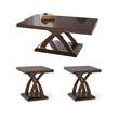 Hawthorne Collections Set of 3 Coffee Table and 2 End Tables in Espresso Cherry