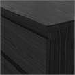 Hawthorne Collections 3 Piece Set - Double Dresser and 2 Nightstands in Black