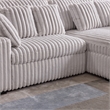 Hawthorne Collections Sofa Slider Power Recliner Glider in Presley Latte
