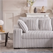 Hawthorne Collections Sofa Slider Power Recliner Glider in Presley Latte