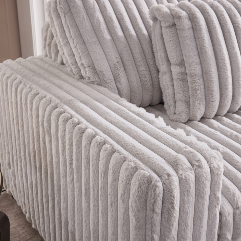 Hawthorne Collections Sofa Slider Power Recliner Glider in Presley Latte