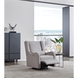 Hawthorne Collections Fabric Power Swivel Glider and Recliner - Pearl River Gray