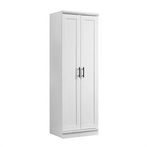 Hawthorne Collections Contemporary Engineered Wood Storage Cabinet in White