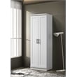 Hawthorne Collections Contemporary Engineered Wood Storage Cabinet in White