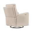 Hawthorne Collections Recliner Glider with Swivel Rocker & USB - Light Tan Brown
