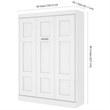 Hawthorne Collections Modern 65-inch Queen Murphy Bed Sturdy in White