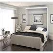 Hawthorne Collections Modern Queen Murphy Bed 65-inch Space-Saving in White
