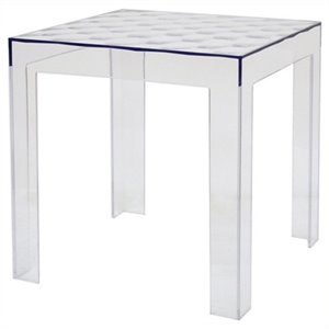 atlin designs square acrylic end table (set of 2)