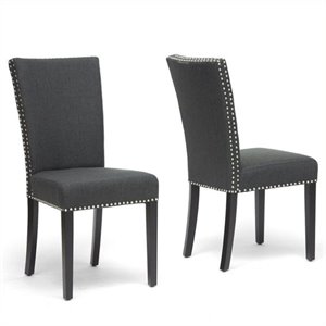 atlin designs dining chair in gray (set of 2)