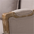 Atlin Designs 18.5'' Rubber Wood/Linen Accent Chair in Beige