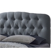 Atlin Designs Upholstered Queen Tufted Panel Bed in Gray