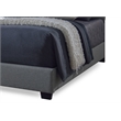 Atlin Designs Upholstered Queen Tufted Panel Bed in Gray