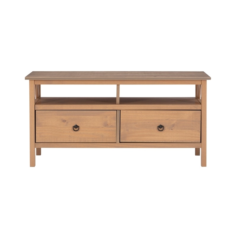 Atlin Designs Rustic Wood TV Stand for TVs up to 44