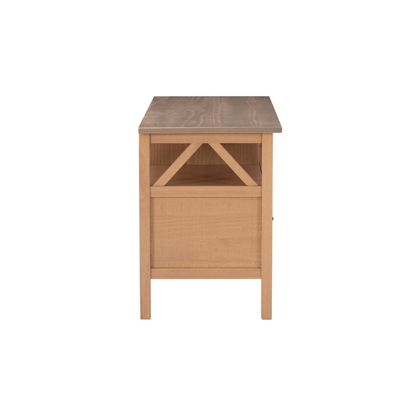 Atlin Designs Rustic Wood TV Stand for TVs up to 44