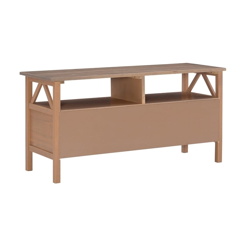 Atlin Designs Rustic Wood TV Stand for TVs up to 44