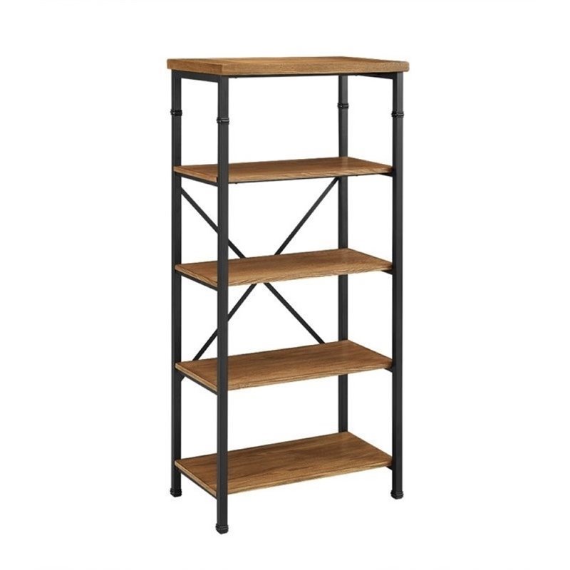 Atlin Designs 4 Shelf Bookcase in Black Cymax Business