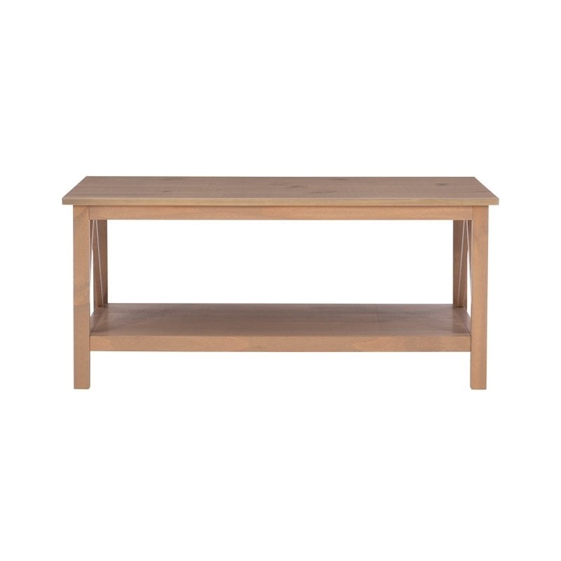 Atlin Designs Wooden Coffee Table in Rustic Driftwood