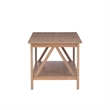 Atlin Designs Wooden Coffee Table in Rustic Driftwood