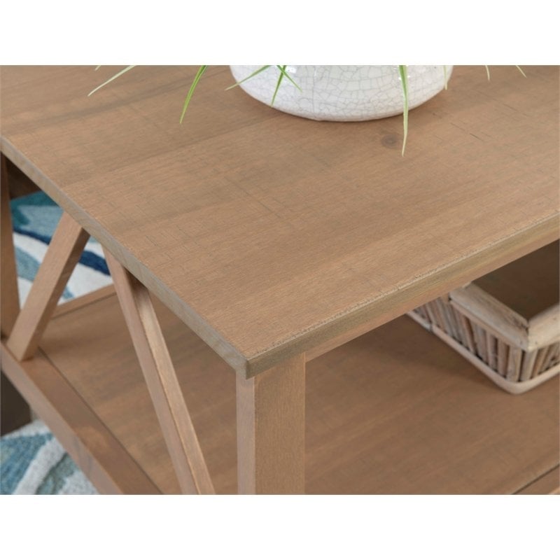 Atlin Designs Wooden Coffee Table in Rustic Driftwood