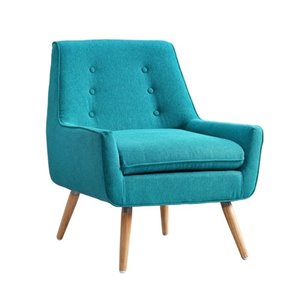 atlin designs accent chair in bright blue