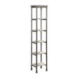 Atlin Designs 5 Shelf Tower Bookcase in Gray and Marble